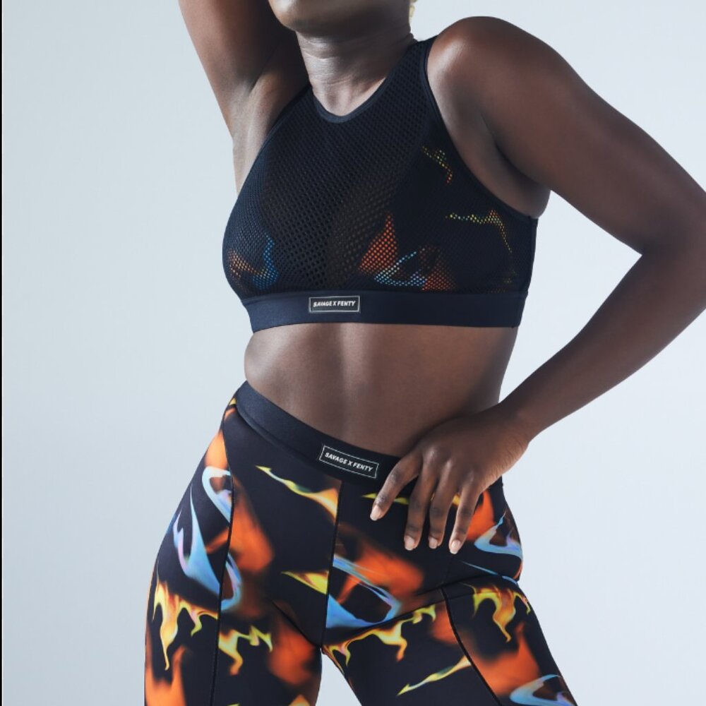 New Savage X Fenty Low Impact Mesh Set